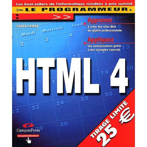Html 4   de Laura Lemay  Format Broch 