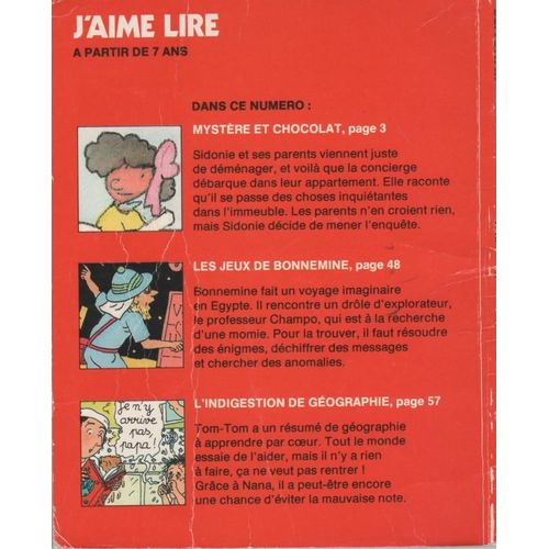 J'aime Lire N101 De 1985 : Mystre Et Chocolat