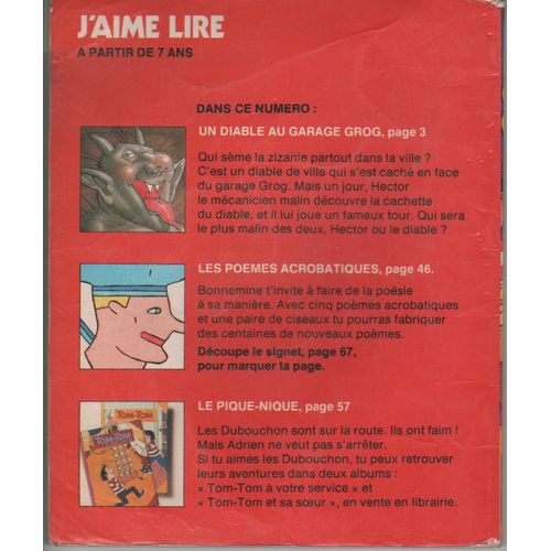 J'aime Lire N55 De 1981 : Un Diable Au Garage Grog