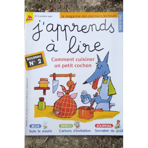 J'apprends  Lire N 02 : Comment Cuisiner Un Petit Cochon