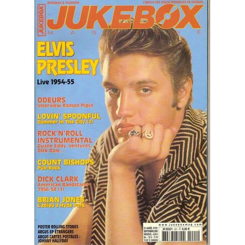 Jukebox  N 221f : Elvis Presley, Count Bishops, Odeurs, Ramon Pipin, Duane Eddy, The Ventures, Dick Dale, Dick Clark, Brian Jones, The Rolling Stones, Johnny Hallyday