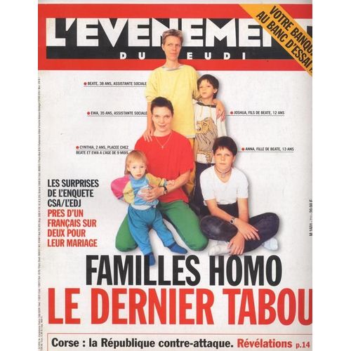 L'vnement Du Jeudi / 18-06-1998  N 711 : Stanley Kubrick (3,5p) - Jean Marc Barr (1,5p) - Familles Homo (15p)
