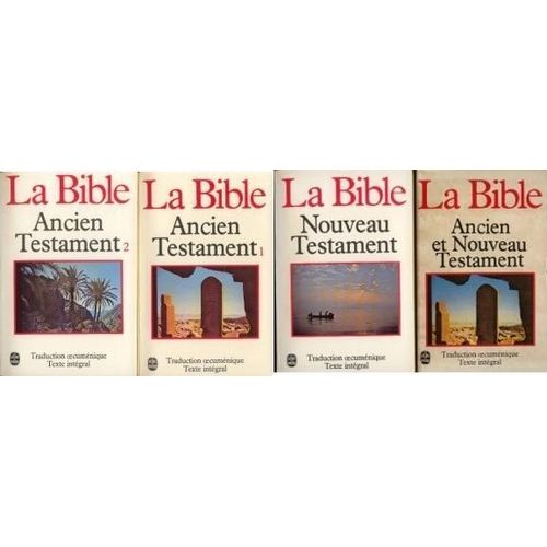 Acheter Bible Ancien Et Nouveau Testament LA BIBLE ANCIEN ET NOUVEAU TESTAMENT EN 3 VOLUMES | Rakuten