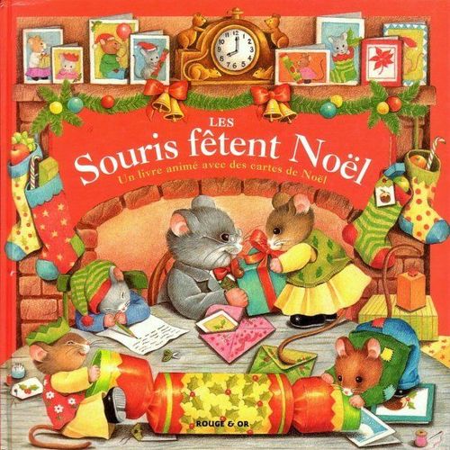 Les Souris Ftent Nol - Avec 12 Cartes De Nol Et Une Image  Reconstituer   de Boey Stephanie  Format Album 