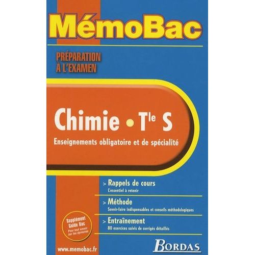 Chimie Tle S - Enseignements Obligatoire Et De Spcialit   de Gnin Jean-Marie  Format Broch 