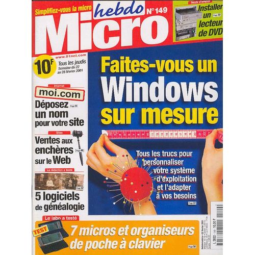 Micro-Hebdo N 149 : Faites-Vous Un Windows Sur Mesure