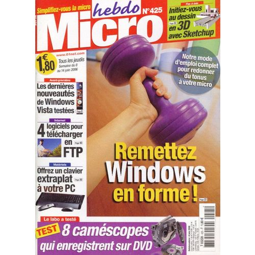 Micro Hebdo  N 425 : Remettez Windows En Forme