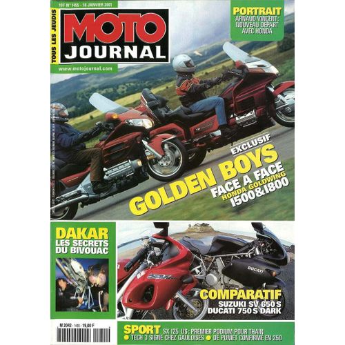 Moto Journal N 1455 : Golden Boys Face  Face Honda Goldwing 1500 Et 1800
