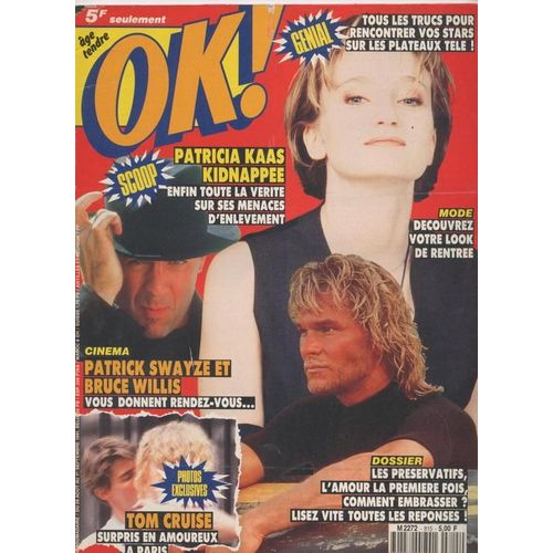 Ok / 26-08-1991  N 815 : Patricia Kaas (1p) - Tom Cruise / Nicole Kidman (1p) - Elsa (1/2p) - Bruce Willis (1p) - Patrick Swayze (1p) - Isabelle Adjani (1/2p)