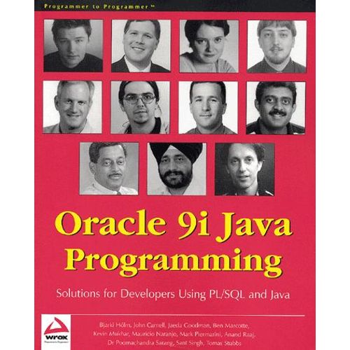 Oracle 9i Java Programming - Solutions For Developers Using Pl/Sql And Java   de Collectif  Format Broch 