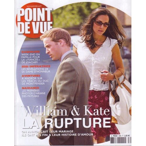 Point De Vue  N 3065 : William & Kate, Le Rupture