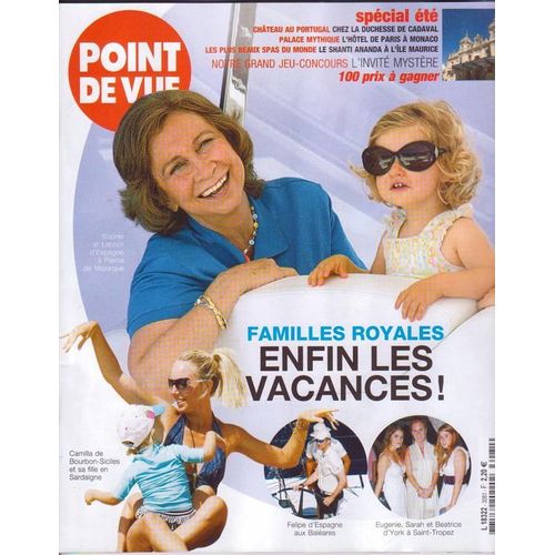 Point De Vue  N 3081 : Familles Royales, Enfin Les Vacances !