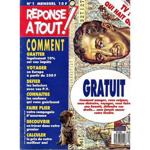 Rponse  Tout ! N 01, Gratuit, Comment Manger, Vous Soigner, Vous Distraire