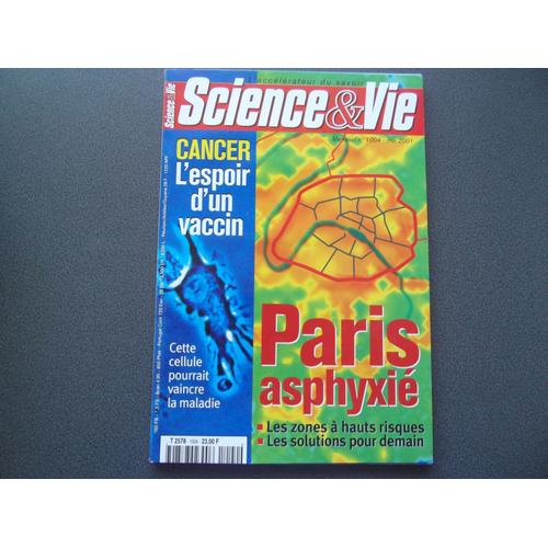 Science Et Vie N 1004 : Paris Asphyxi - Cancer L'espoir D'unvaccin