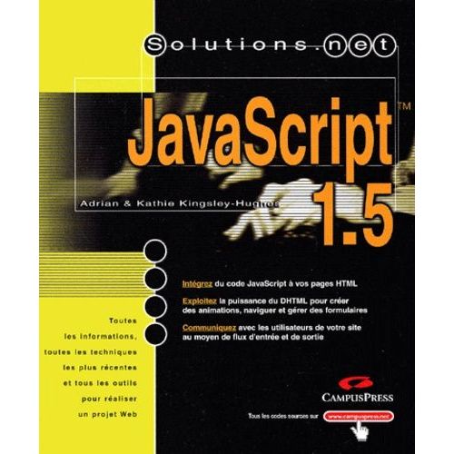Javascript 1.5   de adrian kingsley-hughes  Format Broch 