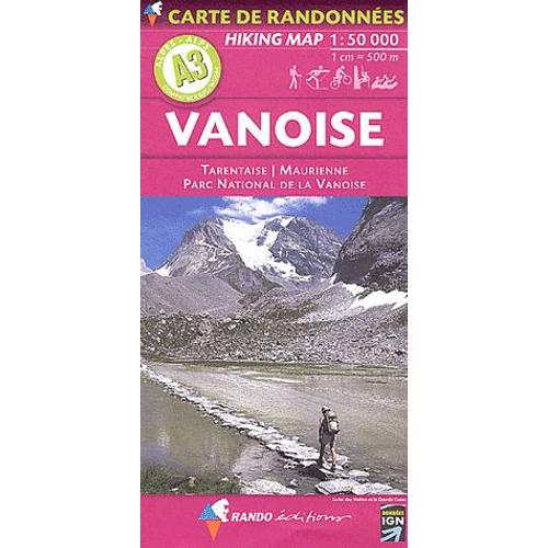 Vanoise - 1 : 50000   de Rando  Format Carte Plan 