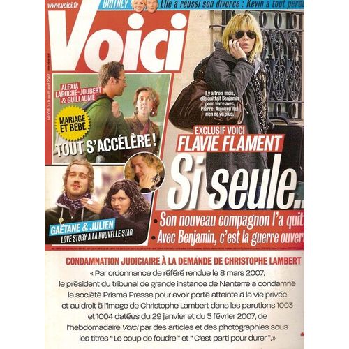 Voici  N 0001013f : Flavie Flament, Alexia Laroche-Joubert, Nouvelle Star, Pascal Sevran, Nicolas Sarkozy, Elsa Pataky, Allegra Versace, Phil Spector, Halle Berry (Interview), Harry Roselmack