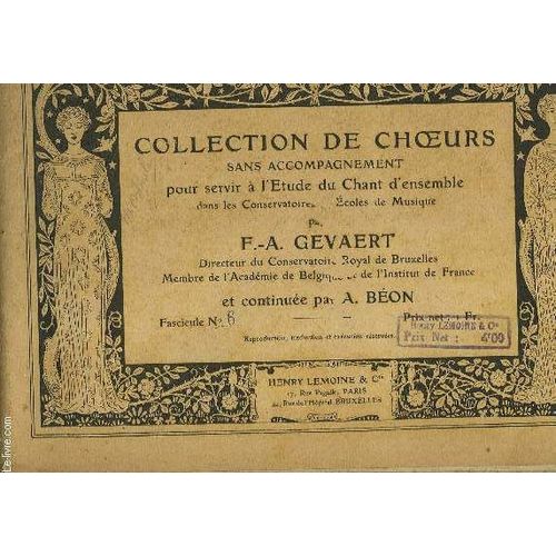 Collection De Choeurs   de GEVAERT F.A. / BEON A.