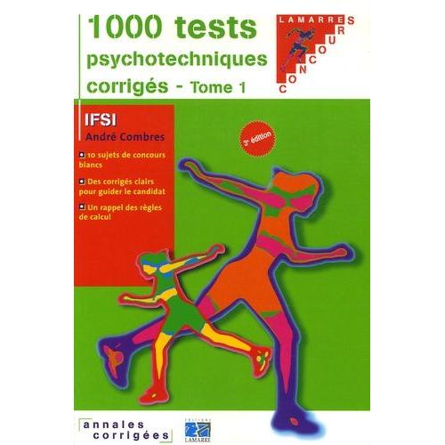 1000 Tests Psychotechniques Corrigés Tome 1 Rakuten