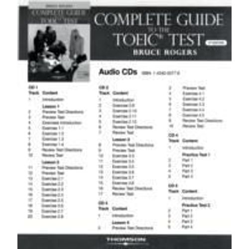 Complete Guide To Toeic Test - Audio Cd's   de Rogers Bruce 
