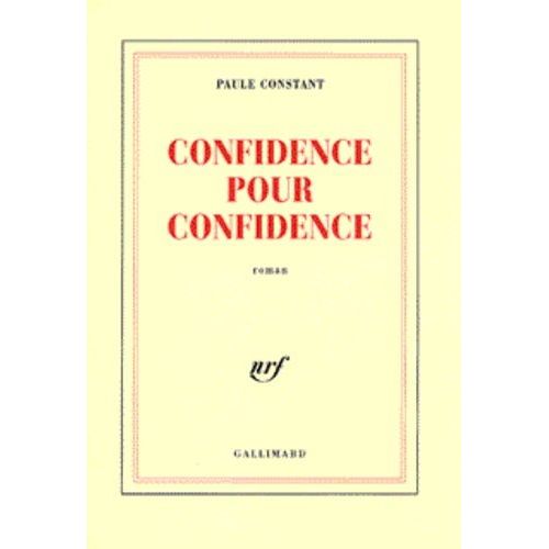Confidence Pour Confidence    Format Grand Format 