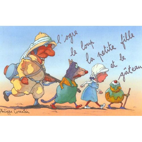 L'ogre, Le Loup, La Petite Fille Et Le Gteau   de philippe corentin 
