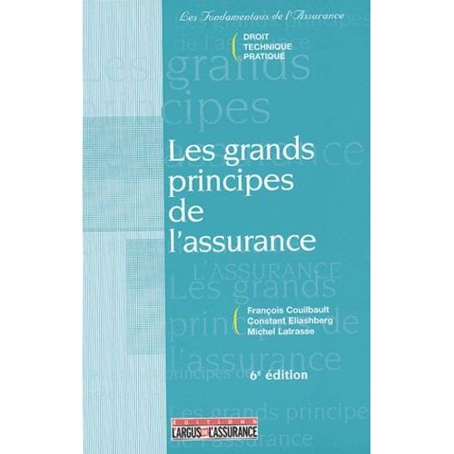 Les Grands Principes De L'assurance    Format Broch 