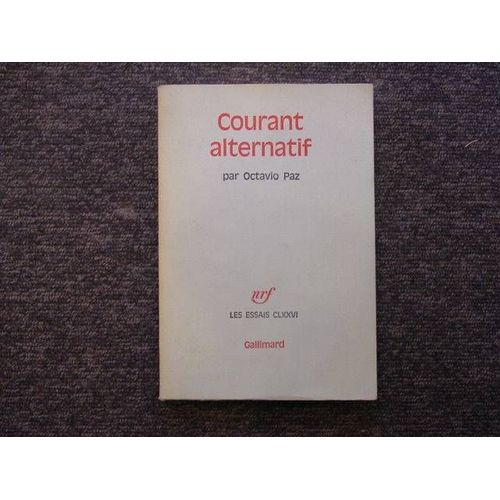 Courant Alternatif.   de octavio paz  Format Broch 