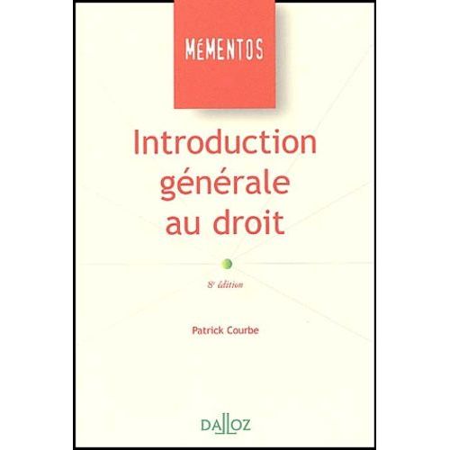 Introduction Gnrale Au Droit    Format Grand Format 