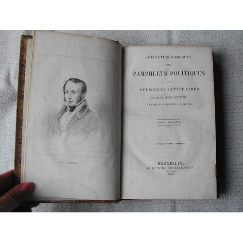 Collection Complte Des Pamphlets Politiques Et Opuscules Littraires De Paul-Louis Courier Ancien Canonnier  Cheval   de paul-louis courier