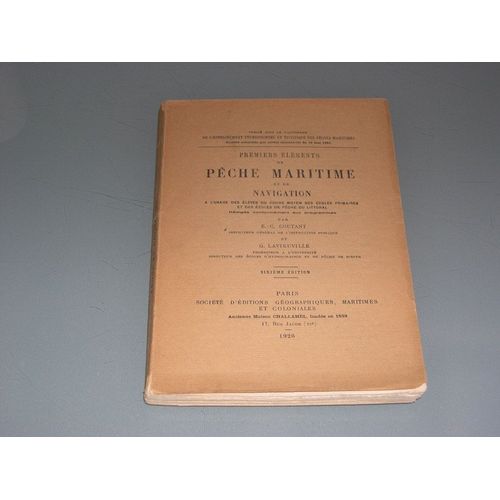 Premiers lments De Pche Maritime Et De Navigation   de COUTANT et LAVIEUVILLE, E-C