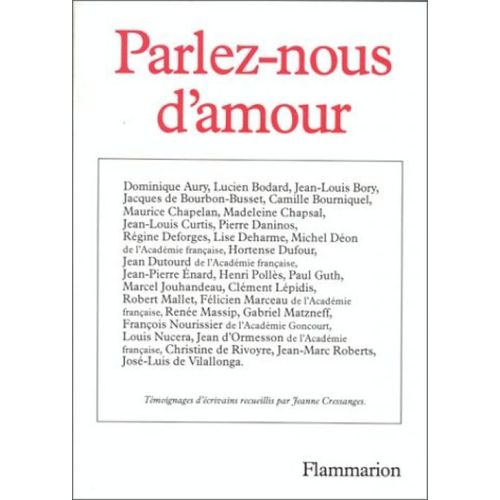 Parlez-Nous D'amour   de Cressanges, Jeanne  Format Broch 