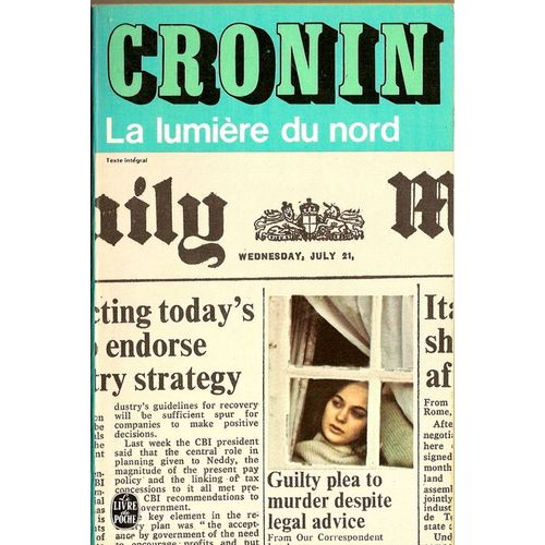 La Lumiere Du Nord   de a.j. cronin  Format Poche 