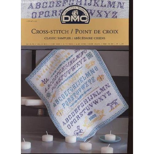 Cross-Stitch/ Point De Croix Classic Sampler / Abcdaire Chiens de Non Connu