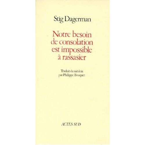Notre Besoin De Consolation Est Impossible