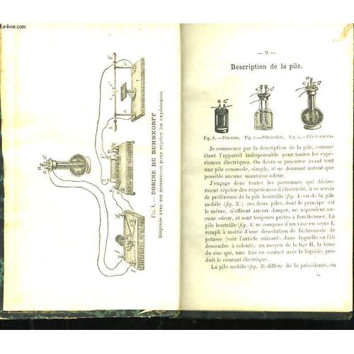 Description Des Expriences De La Bobine Ruhmkorff / La Galvanoplastie (Son Histoire - Son Procd) / Les Rcrations Intelligentes   de ***