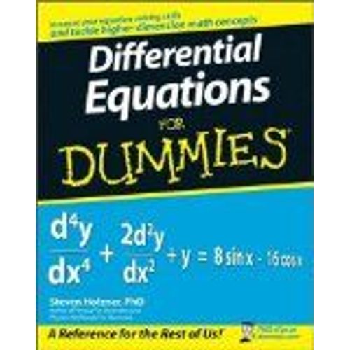 Differential Equations For Dummies    Format Broch 