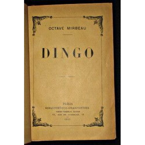Dingo   de octave mirbeau