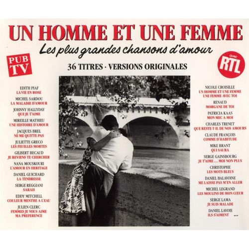 Un homme et une femme les plus grandes chansons d'amour Rakuten