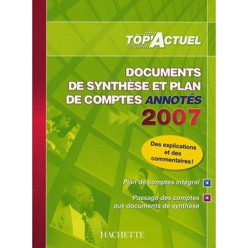 Documents De Synthse Et Plan De Comptes Annots    Format Broch 