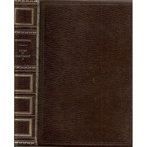 Crime Et Chtiment (2 Volumes)   de DOSTOIEVSKI, F., M.  Format Non Precis 
