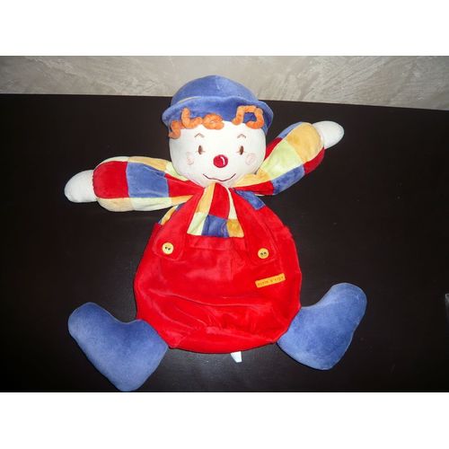 Doudou Clown Range Pyjama Multicolore Sucre D'orge