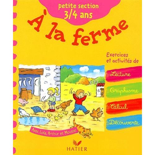 A La Ferme Petite Section 3/4 Ans   de huguette chauvet  Format Broch 