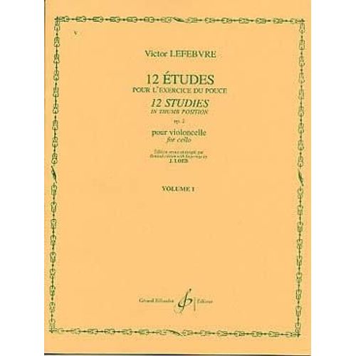 Douze tudes Pour L'exercice Du Pouce Sur Le Violoncelle 2Suite
