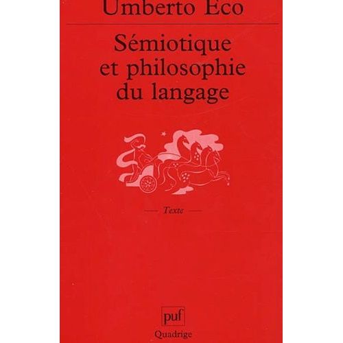 Semiotique Et Philosophie Du Langage    Format Broch 