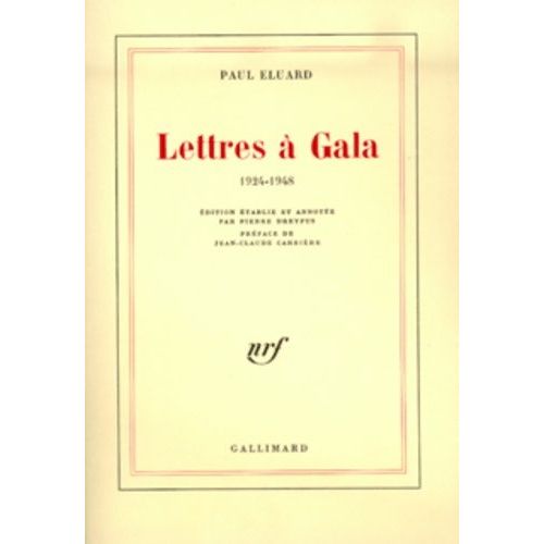 Lettres  Gala (1924-1948)   de paul eluard  Format Broch 