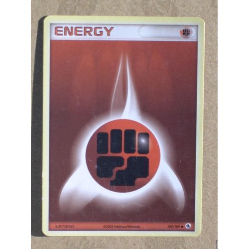 Energy 105/109 Pokemon Holo Rare Vf