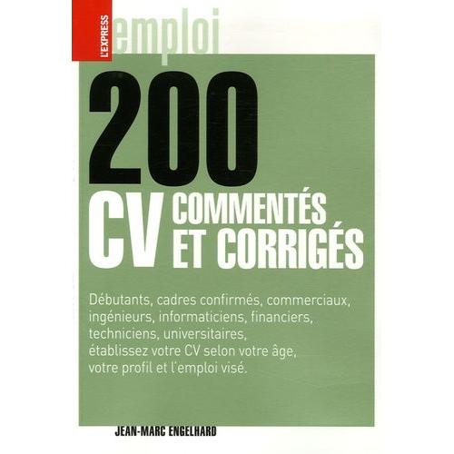 200 Cv Comments Et Corrigs   de Engelhard Jean-Marc  Format Broch 