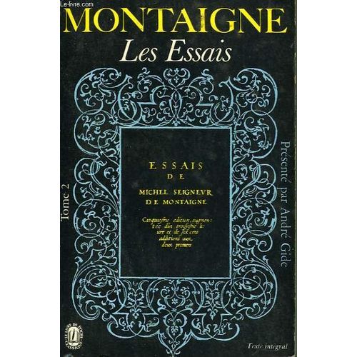 Essais Tome Ii   de Montaigne  Format Poche 