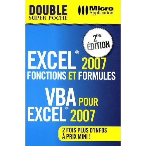 Excel 2007 : Fonctions Et Formules & Vba Pour Excel 2007   de Premium consultants  Format Broch 